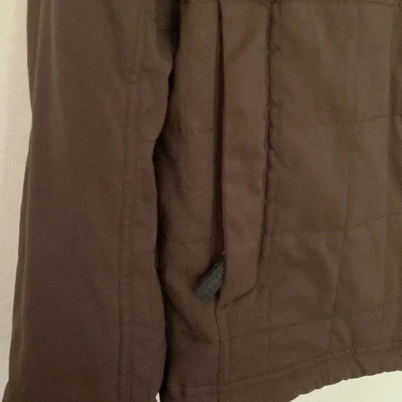 Prana Mens sz S jacket brown hooded and quilted thick warm jacket adjustable - Picture 3 of 9